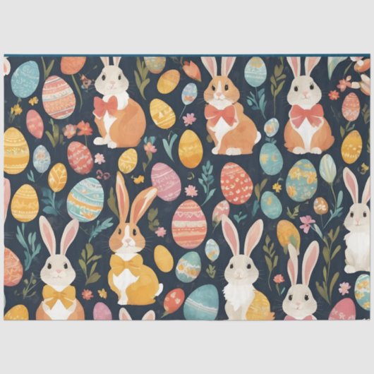 Paasboho bunny Collectie Tissuepapier (Voorkant)