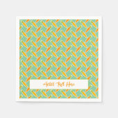 Paasbondswortelen aangepaste tekstlentestuin servet (Voorkant)