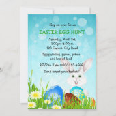 Paasbonny & Eggs Egg Hunt Party Invite Kaart (Voorkant)