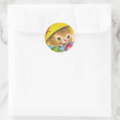 paasbont Kinderen Ronde Sticker (Tas)