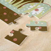 Paasboom en een Koud met letters Legpuzzel (Zijkant)