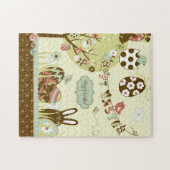 Paasboom en een Koud met letters Legpuzzel (Horizontaal)