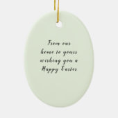  paasboom met Bunny Rabbit Keramisch Ornament (Achterkant)