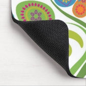 Paasboom met gekleurde eieren en bloemen muismat (Hoek)