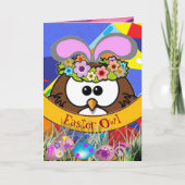 Paasboomkorren Feestdagen Kaart (Voorkant)