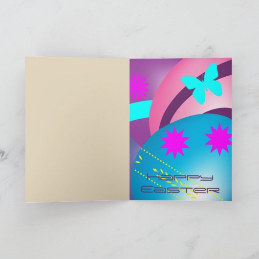 Paasboomkorren Feestdagen Kaart (Binnen)