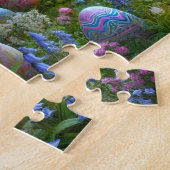 Paasbos, Betoverd Bos, Lente Konijnen Legpuzzel (Zijkant)