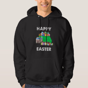 Paasboten voor vuilniswagens Mannen paashaas Hoodie