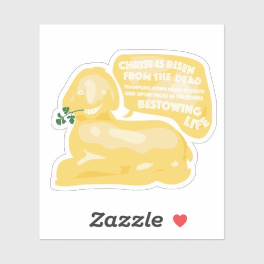 Paasboterlam! Sticker (Vel)