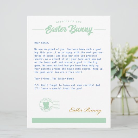 Paasbrief Feestdagenkaart (Staand voorkant)