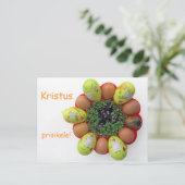 Paasbrief Litouwse tekst Kristus Prisikele Kaart (Staand voorkant)