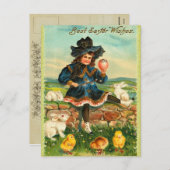  paasBriefkaart Feestdagenkaart (Voorkant / Achterkant)