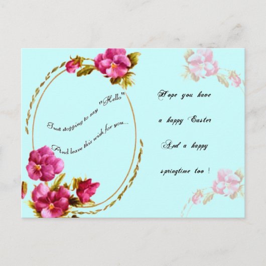 PaasBriefkaart Feestdagenkaart (Voorkant)