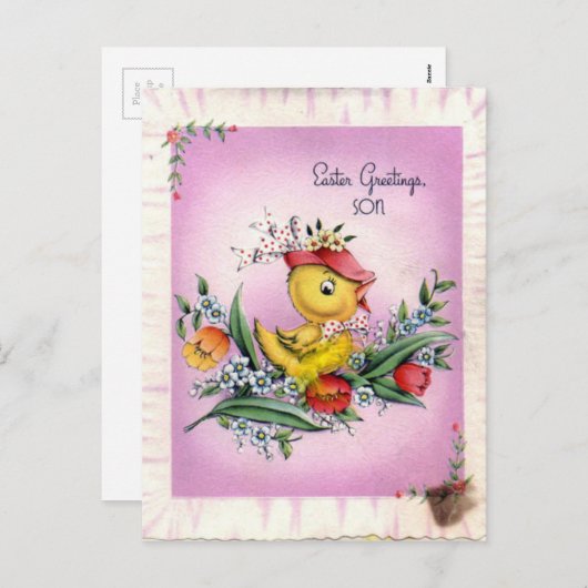  paasBriefkaart Feestdagenkaart (Voorkant / Achterkant)