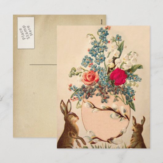 Paasbriefkaart Feestdagenkaart (Voorkant / Achterkant)