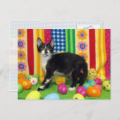 PaasBriefkaart van Foxi Moxi Feestdagenkaart (Voorkant / Achterkant)