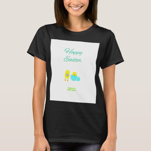 Paasbroekjes Shirt voor Black Basic T voor vrouwen (Voorkant)