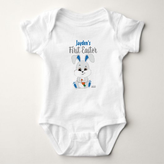 Paasbroekpak met Cute Bunny voor Baby Boy Romper (Voorkant)