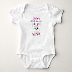 Paasbroekpak met Cute Bunny voor Baby Girl Romper