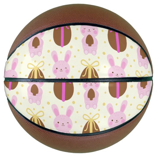 Paasbroodjes en chocolade-eieren mini basketbal (Voorkant)