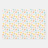 Paasbroodjes in wortel- en eierauto's roze inpakpapier vel (Voorkant 3)