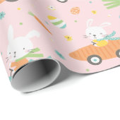 Paasbroodjes in wortel- en eierwagens cadeaupapier (Rol Hoek)