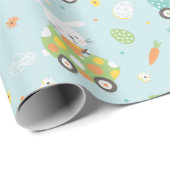 Paasbroodjes in wortel- en eierwagens cadeaupapier (Rol Hoek)