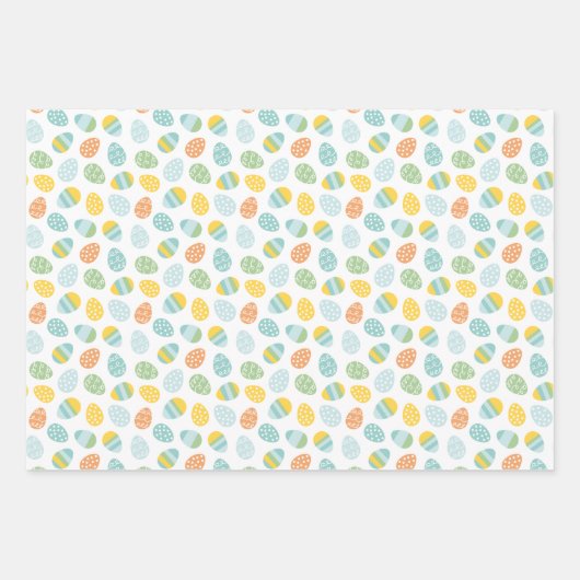 Paasbroodjes in wortel- en eierwagens inpakpapier vel (Voorkant 3)