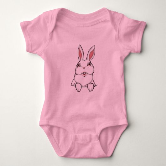 Paasbroodrooster Baby geeft Baby paaspachter Romper (Voorkant)