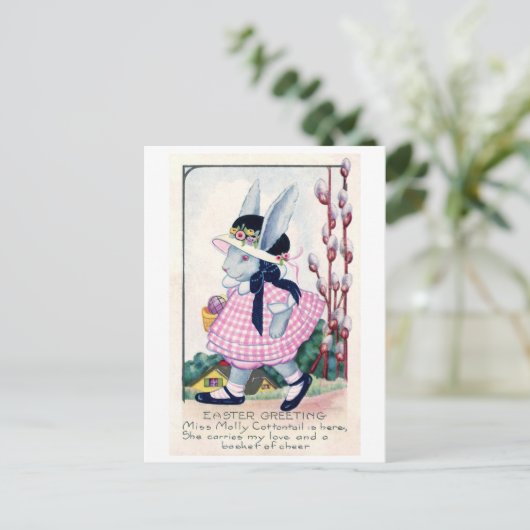  paasbruggetje briefkaart (Staand voorkant)