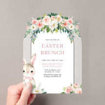 Paasbrunch Acryl Uitnodiging