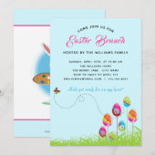 Paasbrunch Bloemenei Modern Aanpasbaar Kaart (Voorkant / Achterkant)