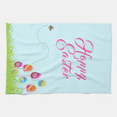 Paasbrunch Bloemeneieren Modern Theedoek (Horizontaal)