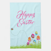 Paasbrunch Bloemeneieren Modern Theedoek (Verticaal)