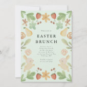 Paasbrunch bloemenfruit kaart (Voorkant)