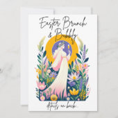 Paasbrunch & Bubble Uitnodiging Kaart + Download (Voorkant)