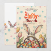 Paasbrunch & Egg Hunt Delight Kaart (Voorkant / Achterkant)