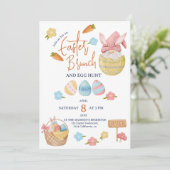 Paasbrunch Eieren Kabouter Aquarel Kaart (Staand voorkant)