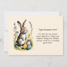 Paasbrunch & Eierenjacht | Wildflower Bunny Kaart