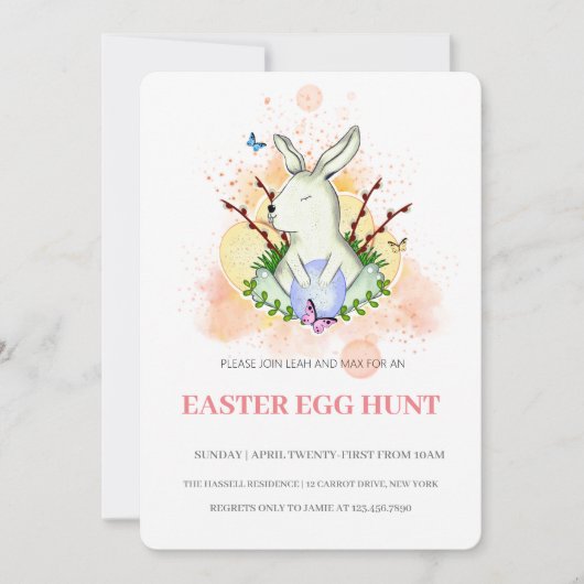 Paasbrunch Eierenschat Invitatie Kaart (Voorkant)