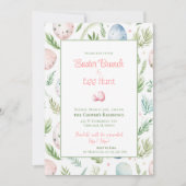 Paasbrunch & Eierjacht | Botanisch Pasen Feestdagenkaart (Voorkant)