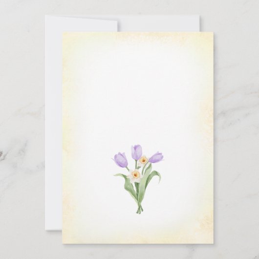 paasbrunch eierjacht geel Schattige konijn Kaart (Achterkant)