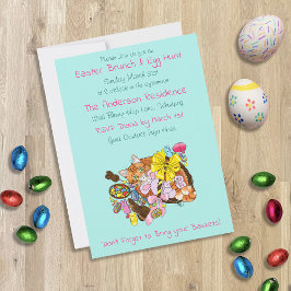 Paasbrunch & Eierjacht Kat Kaart