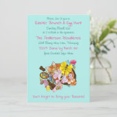 Paasbrunch & Eierjacht Kat Kaart (Staand voorkant)