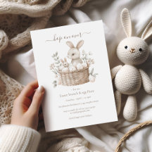 Paasbrunch & eierjacht konijnenmand met eieren