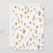 Paasbrunch Eierjacht Konijntje Wildbloem Bloemen Kaart (Achterkant)