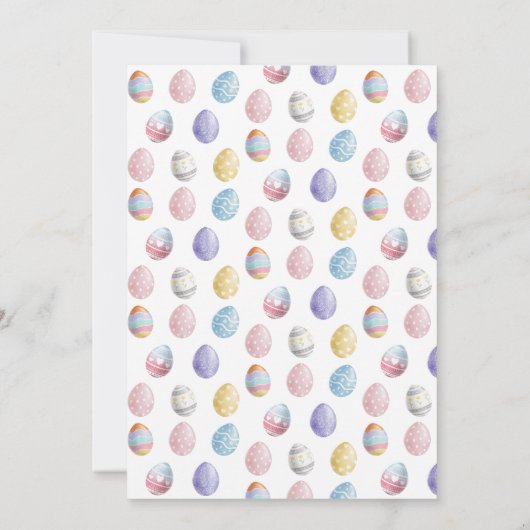 Paasbrunch & Eierjacht Schattige Vliegtuig Konijnt Kaart (Achterkant)