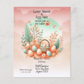 Paasbrunch & eierjacht Sinaasappel Groen (Voorkant)