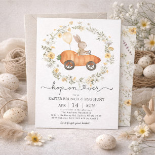 Paasbrunch & eierjacht   Wildflower Bunny Kaart