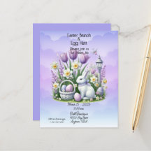 Paasbrunch & eierjacht wit en Paarse